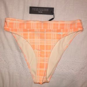 triangl orange plaid high waisted & leg bottoms